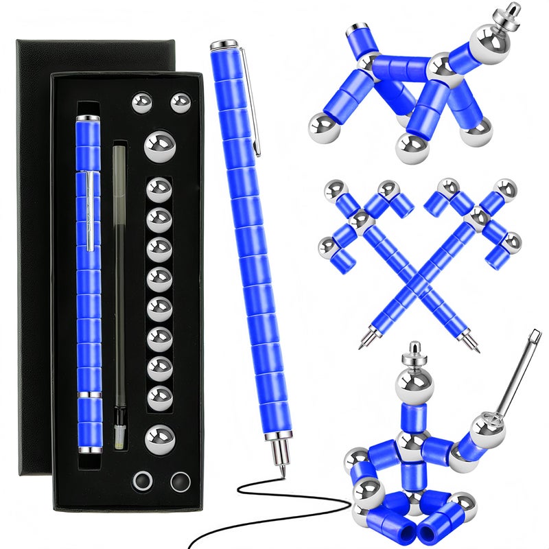 YYMHMF Gifts for Men Magnetic Fidget Pen Cool Stress Relief Fidget Toy for Adults Teens Boys Girls Cool Gadget for Women ADHD Sensory Tool for Focus for Fathers Mothers Day Graduation - Image 2