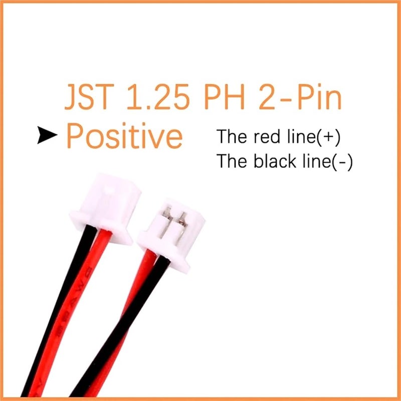 3 7V 3200mAh Battery 1 25 2pin Color 1PCS - Image 3