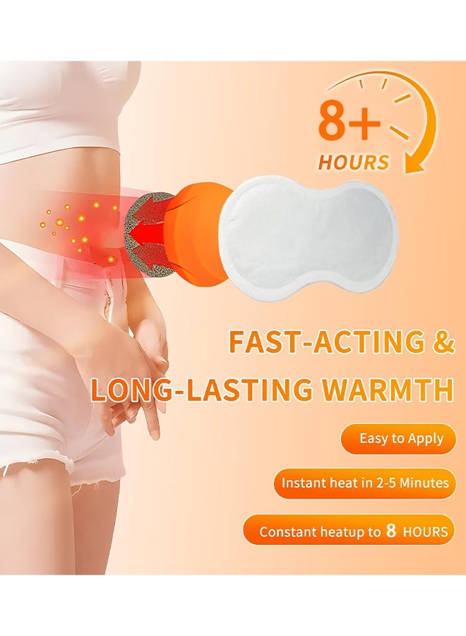 Hodaf Abdomen Warmer Adhesive, Heat Patches for Period Pain Relief & Period Cramps, Portable Menstrual Heating Pad, Air-Activated Adhesive Heating Patches for Cramps, Suitable for All Skin Types (5 Piece) - Image 3