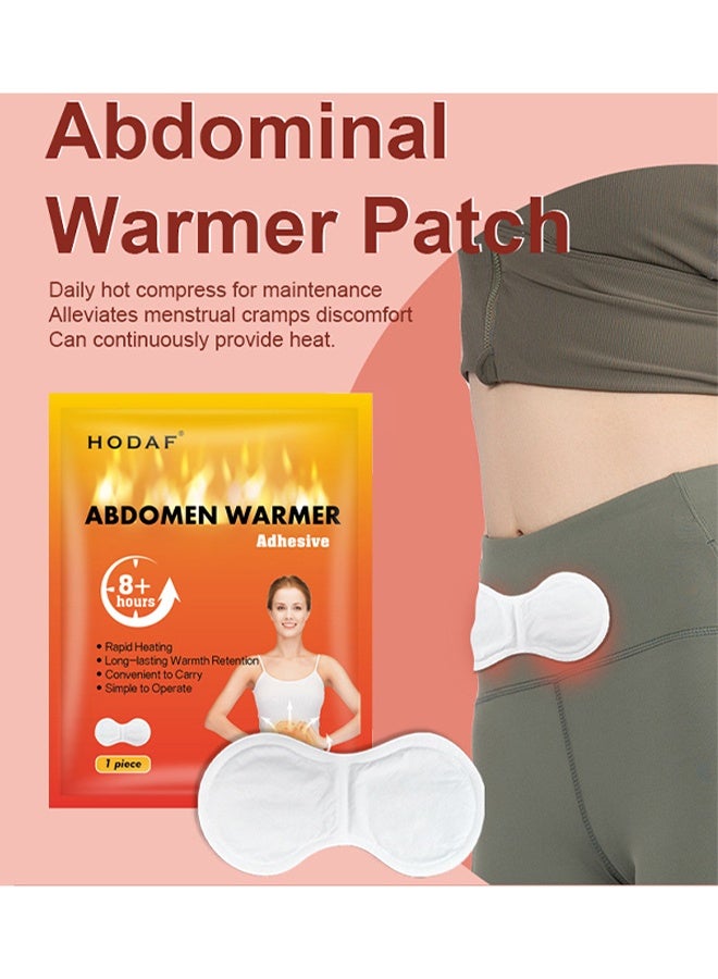 Hodaf Abdomen Warmer Adhesive, Heat Patches for Period Pain Relief & Period Cramps, Portable Menstrual Heating Pad, Air-Activated Adhesive Heating Patches for Cramps, Suitable for All Skin Types (5 Piece) - Image 2