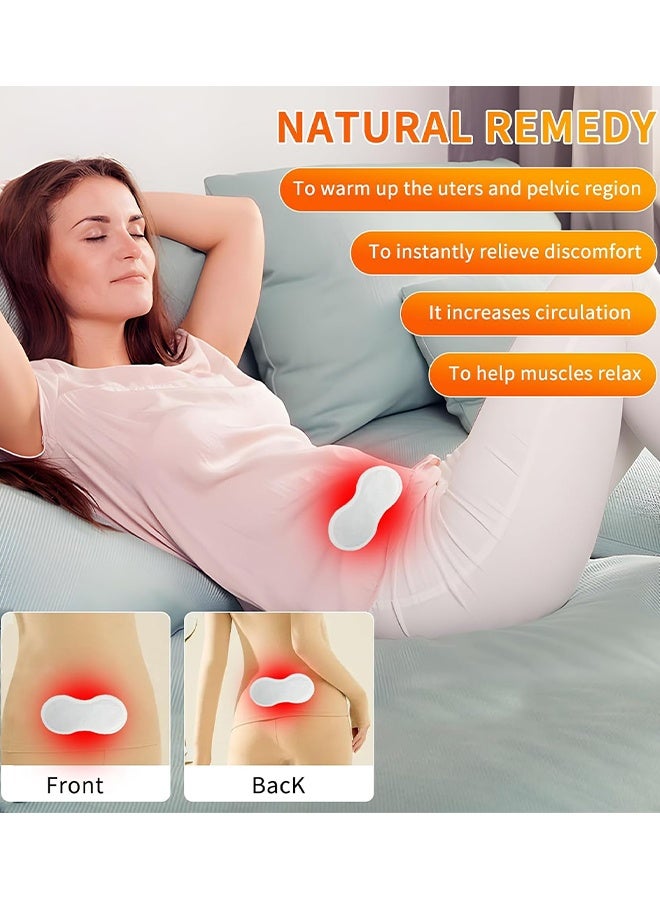 Hodaf Abdomen Warmer Adhesive, Heat Patches for Period Pain Relief & Period Cramps, Portable Menstrual Heating Pad, Air-Activated Adhesive Heating Patches for Cramps, Suitable for All Skin Types (5 Piece) - Image 4
