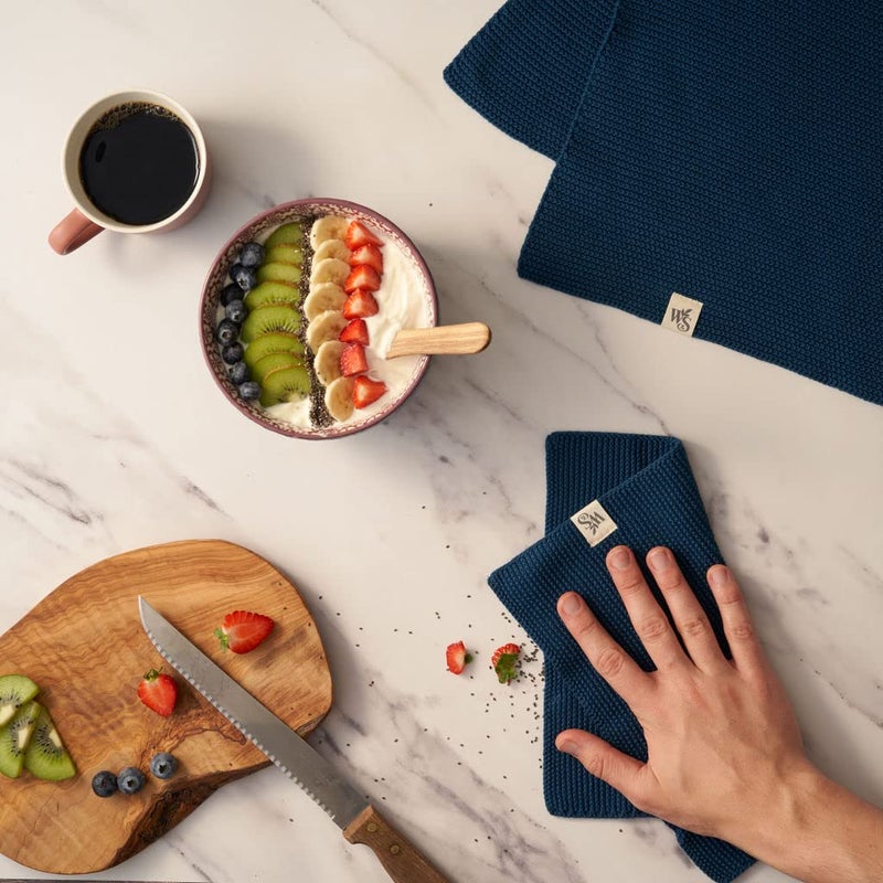 Wild Stone Wild & Stone | Organic Cotton Dish Cloth | Eco-Friendly Kitchen Cloth | Biodegradable & Compostable Cleaning Cloth | Moss Green - Image 4