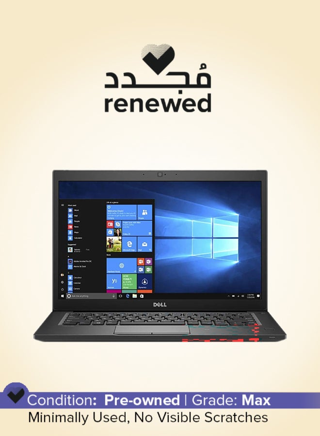 Renewed - Latitude 7480 Busines Laptop With 14 Inch Display,Intel Core i5/6th Generation/8GB DDR4 RAM/256 SSD/Windows 10 Pro English Black
