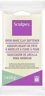 Sculpey Sculpey Oven Bake Clay Softener, Non Toxic, 2 oz. bar. No pigment so it will not affect clay color as you soften.  - Image 1