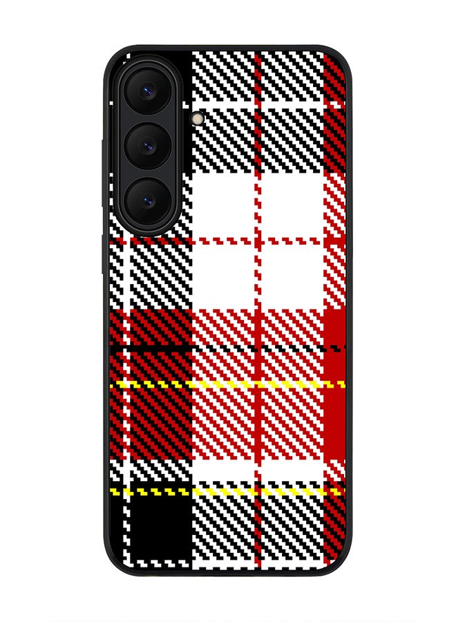 For Samsung Galaxy S25 FE Case,Slim fit Camera Protection, Shockproof Thin Phone cover  - English Flannel