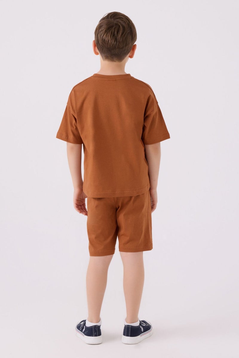 U.S. Polo Assn. Boys Light Brown Bermuda Set  - Image 5