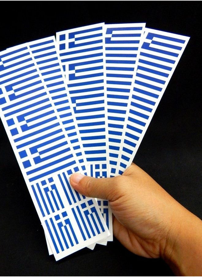 PremiumTT temporary tattoos - 40 Tattoos: Greek Flag, Greece Party Favors - Image 1