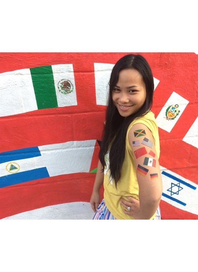 PremiumTT temporary tattoos - 40 Tattoos: Greek Flag, Greece Party Favors - Image 1