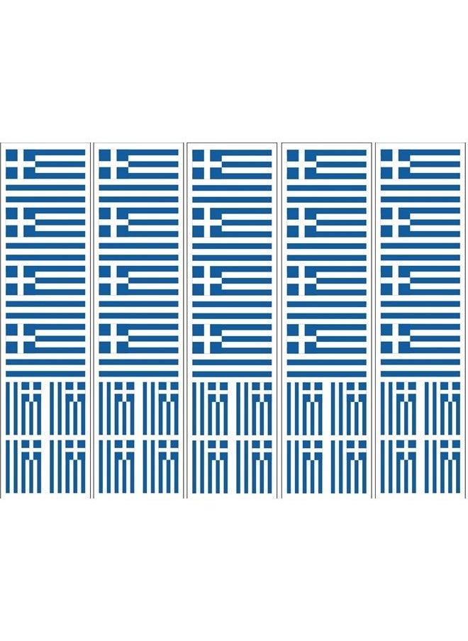 PremiumTT temporary tattoos - 40 Tattoos: Greek Flag, Greece Party Favors - Image 1