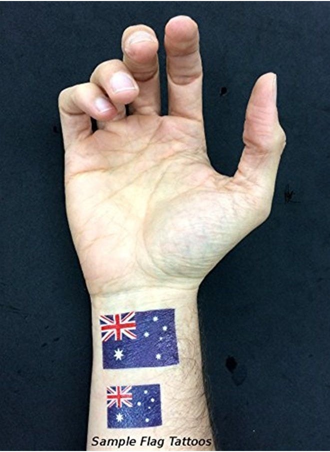 PremiumTT temporary tattoos - 40 Tattoos: Greek Flag, Greece Party Favors - Image 1
