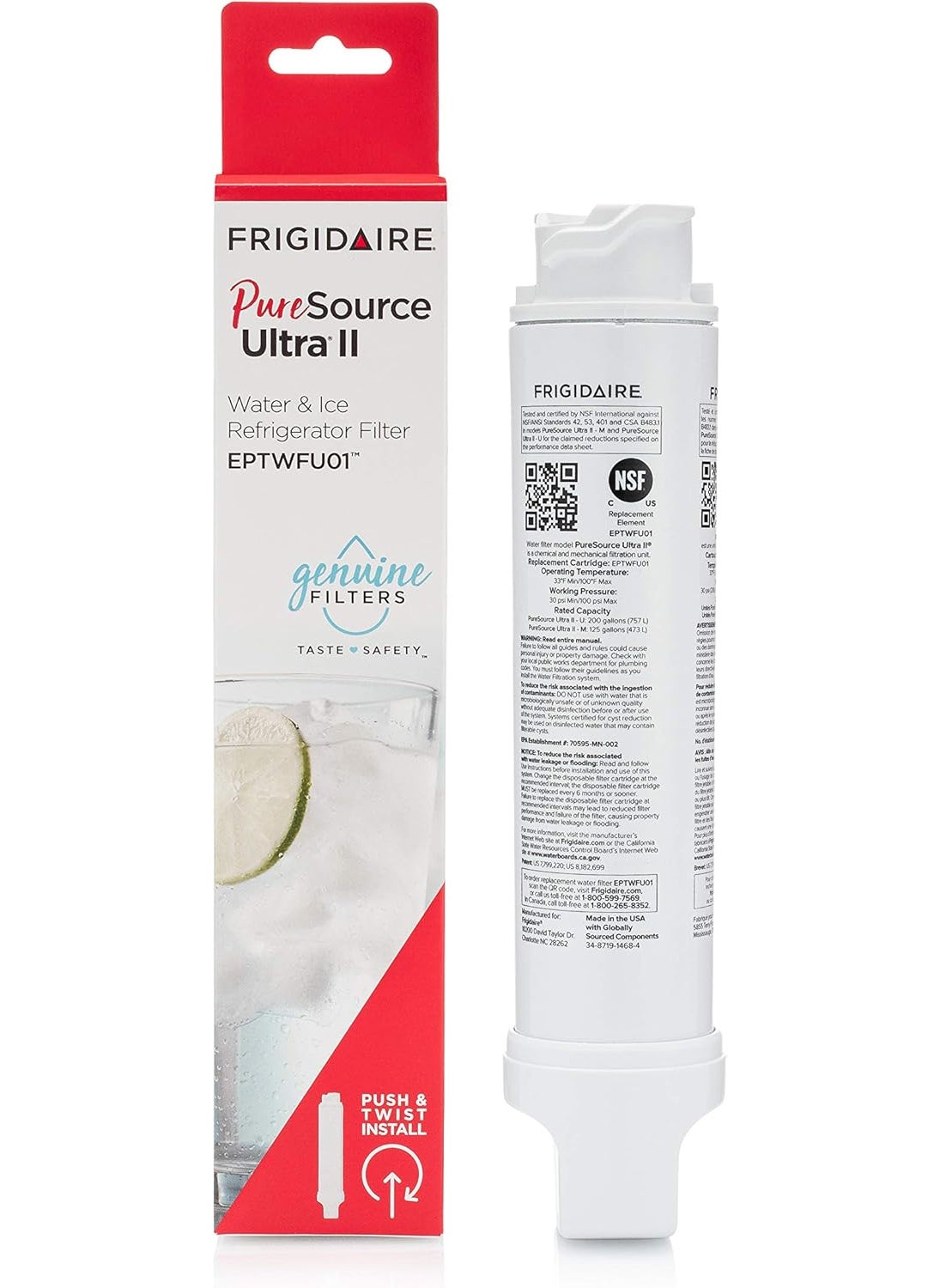 FRIGIDAIRE Frigidaire PureSource Ultra EPTWFU01  PureAir Ultra II PAULTRA2 Water  Air Filter Combo Kit  - Image 2