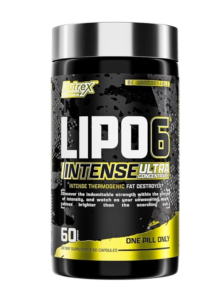 Nutrex Research Lipo 6 Intense Ultra Concentrate - 60 Capsules - Image 1