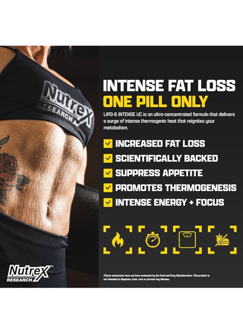 Nutrex Research Lipo 6 Intense Ultra Concentrate - 60 Capsules  - Image 3