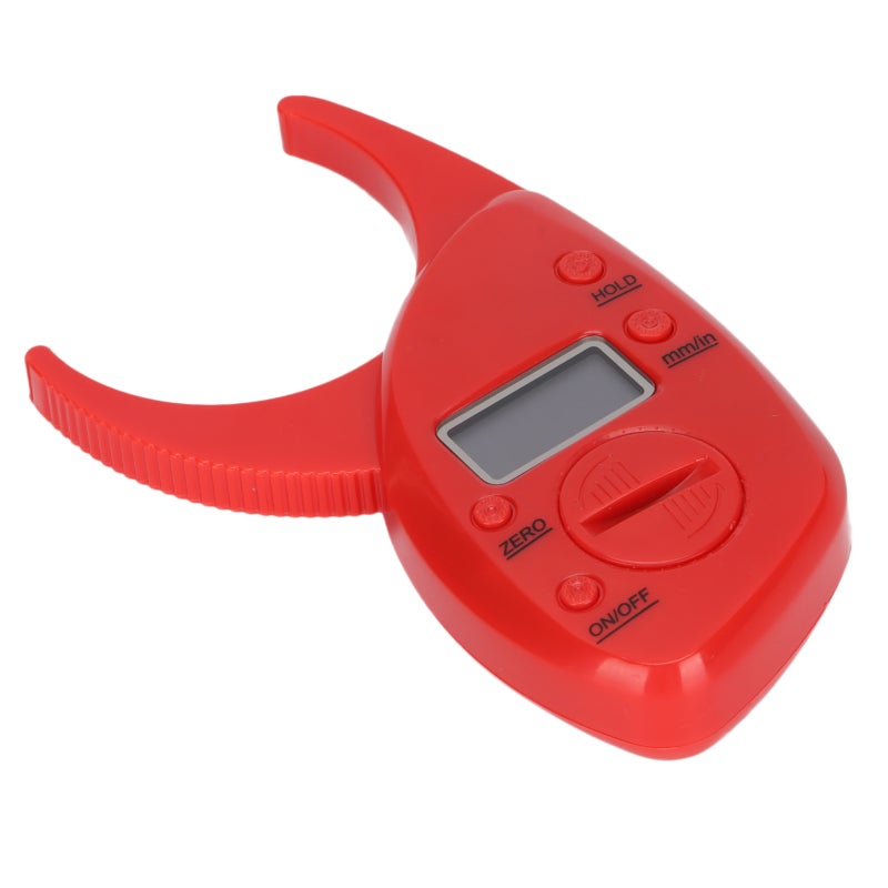 Body Fat Caliper Red ABS Material Light Portable - Accurate Skinfold Measurement for Fitness Enthusiasts Personal Trainers Health Enthusiasts - Image 2