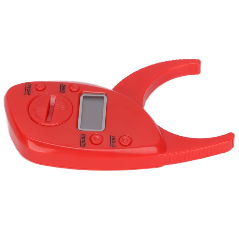 Body Fat Caliper Red ABS Material Light Portable - Accurate Skinfold Measurement for Fitness Enthusiasts Personal Trainers Health Enthusiasts - Image 3