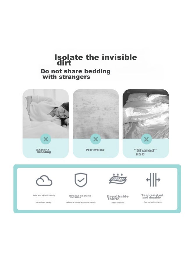 Sometimes Light Disposable Bed Sheet , Hotel Hygiene-enhancing Extra Large Single/double Bed Sheet For Travel And Business Trips, 2*2.3m, 2 Pieces - Image 3