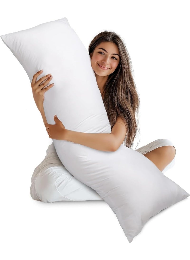 RION Full Body Pillow 50x150 cm – Ultra Soft Long Pillow for Side Sleepers, Pregnancy & Maternity Support – Hypoallergenic Polyester Fiberfill - Image 1