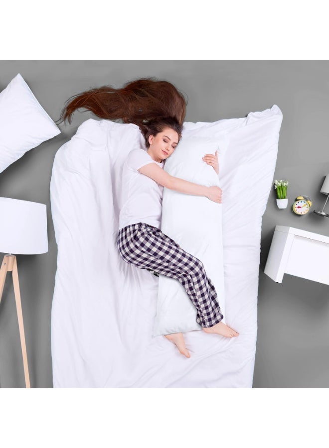 RION Full Body Pillow 50x150 cm – Ultra Soft Long Pillow for Side Sleepers, Pregnancy & Maternity Support – Hypoallergenic Polyester Fiberfill - Image 3