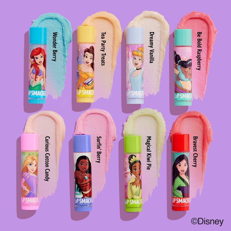 Lip Smacker Disney Princess Flavored Lip Balm Party Pack 8 Count, Clear, For Kids - Image 2