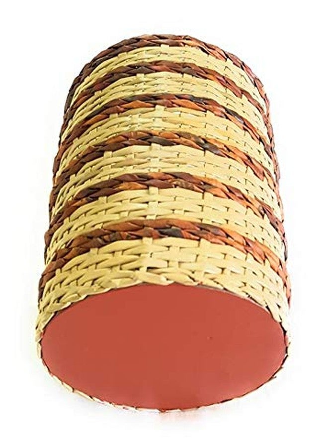 Sonas Creation Paperus, Beige,& Brown, Open-top Dustbin, Waste Basket, Trash Can, Paper Bin, Storage Basket, Standard Size 10 Liter, 11 inch Tall Eco Friendly, Handmade of Paper Ropes - Image 4