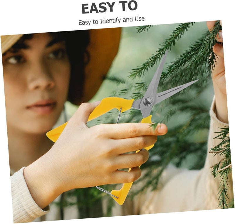 LIFKOME Garden Pruning Shears Fruit Picking Scissors Ergonomic Handle for Effortless Trimming for Gardening Bonsai and Flower Care - Image 2