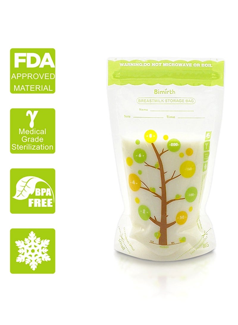 112 Count BPA-Free Breastmilk Storage Bags, 200ml Capacity for Safe Milk Storage & Freezing, Ideal for Newborns & Infants - Image 4