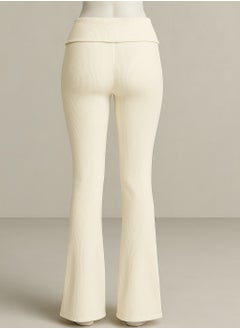 سوفت ستيبس Flared trousers with fold-over waist M  - Image 2