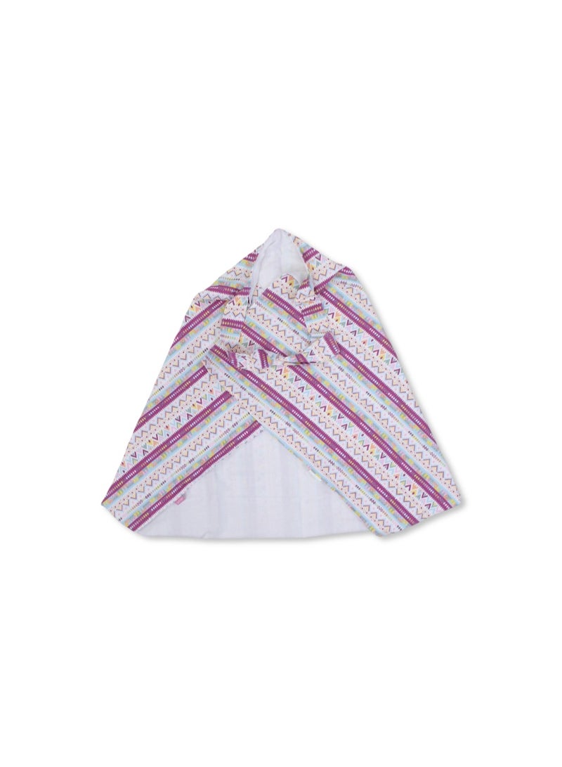 Junior Cotton Breastfeeding Cover –  Multicolored Pattern - Image 1