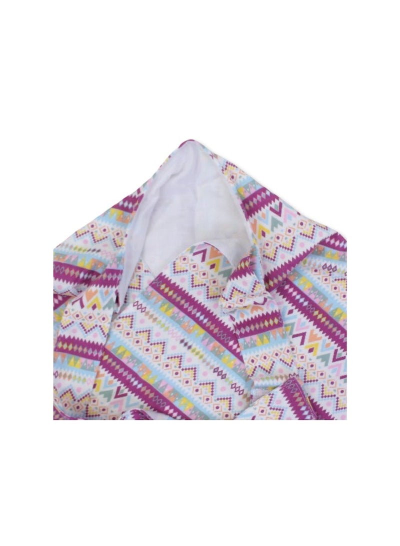 Junior Cotton Breastfeeding Cover –  Multicolored Pattern - Image 3