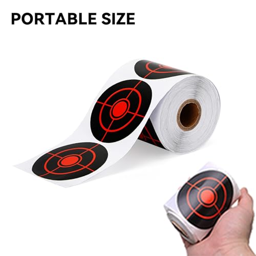 GearOZ Splatter Target Stickers, 3 Inch Reactive Paper Targets, 250 Pcs Adhesive Shooting Targets with Fluorescent Yellow Impact for BB Gun, Pellet Gun, Airsoft, Rifle Shooting Practice - Image 5