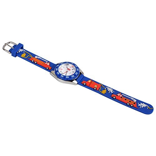 Venhoo Kids Watches 3D Cute Cartoon Digital Waterproof Silicone Children Wristwatches Time Teacher Gifts for 3 4 5 6 7 8 9 Years Old Age Boys-Blue - Image 4