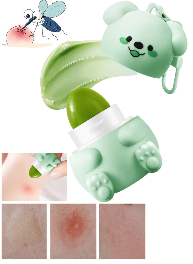Generic 1 Piece Portable Mosquito Bug Bite Itch Relief Stick, Afterbite Insect Bite Treatment, Anti Itch Cream Stick, Bug Bite Relief, Fast Itchy Skin Relief After Bite, On-The-Go First Aid Stick for Travel Camping Outdoor, Cute Cartoon Design  - Image 1