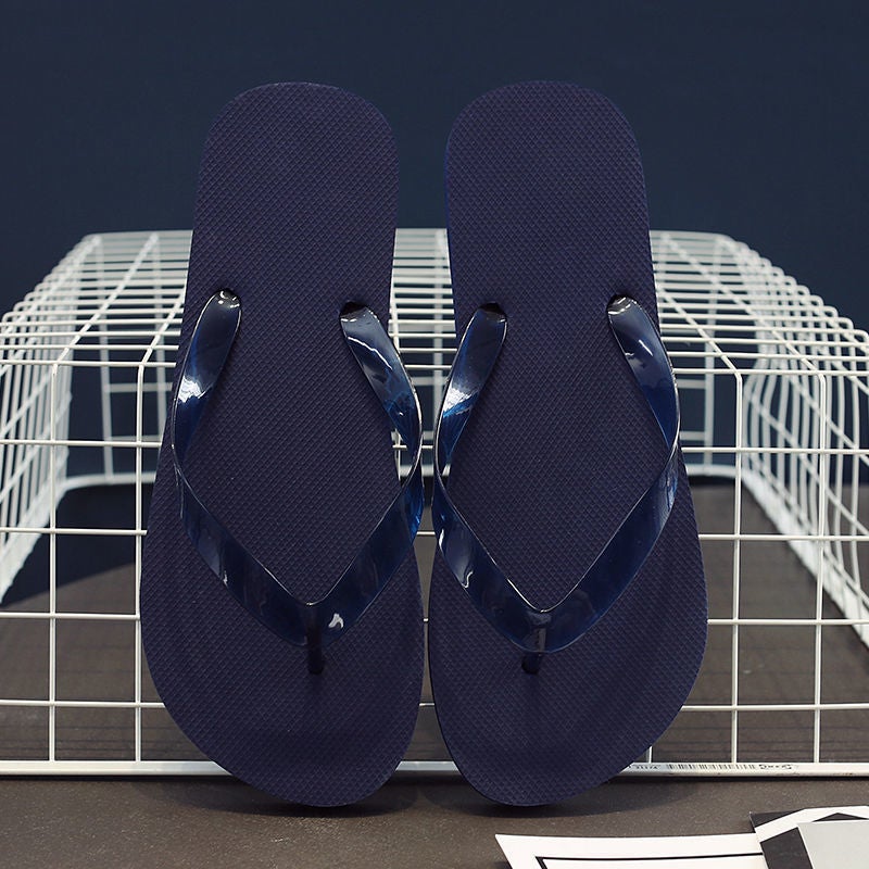 Mens Summer Flip-Flops Fashion Thick Non-slip Comfortable Beach Slides [Special Price] Random Send Not Specified - Image 2