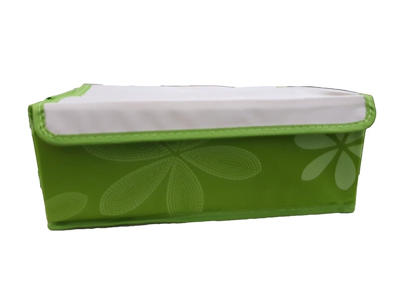 Inditradition 24 Shelf Wardrobe Storage Organizer Foldable NonWoven Cloth 31X24X12 Cm GreenWood - Image 5