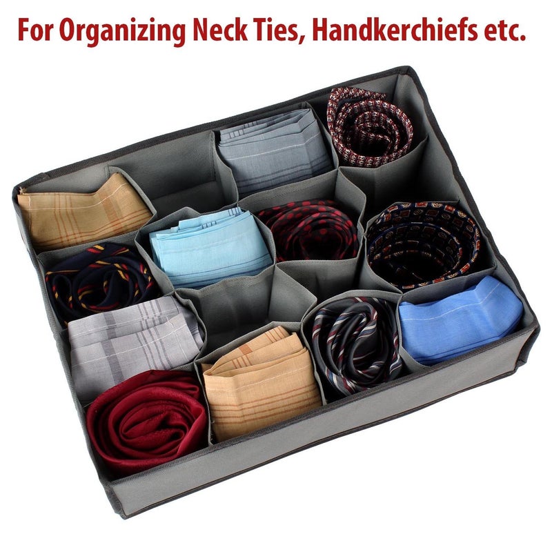 Inditradition 24 Shelf Wardrobe Storage Organizer Foldable NonWoven Cloth 31X24X12 Cm GreenWood - Image 4