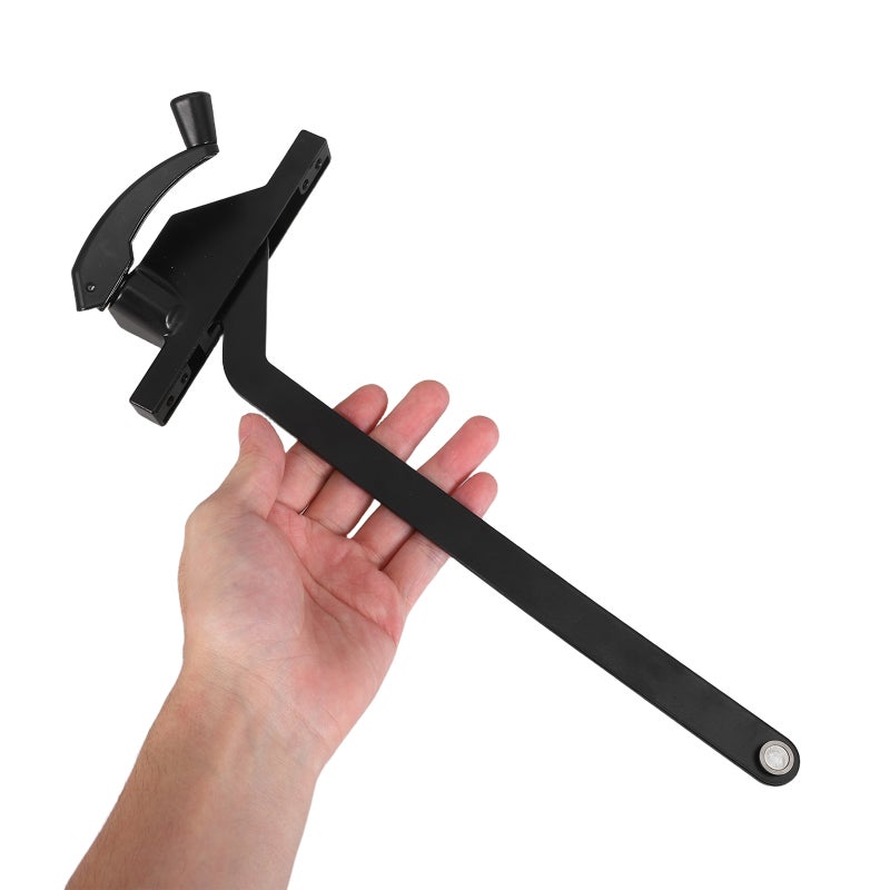 Right Hand Window Crank Opener Black Zinc Alloy for Vertical Sliding Home Use - Image 3