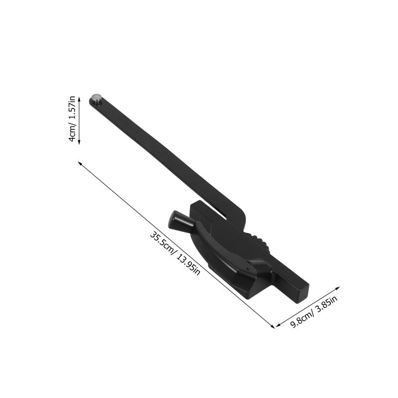 Right Hand Window Crank Opener Black Zinc Alloy for Vertical Sliding Home Use - Image 2