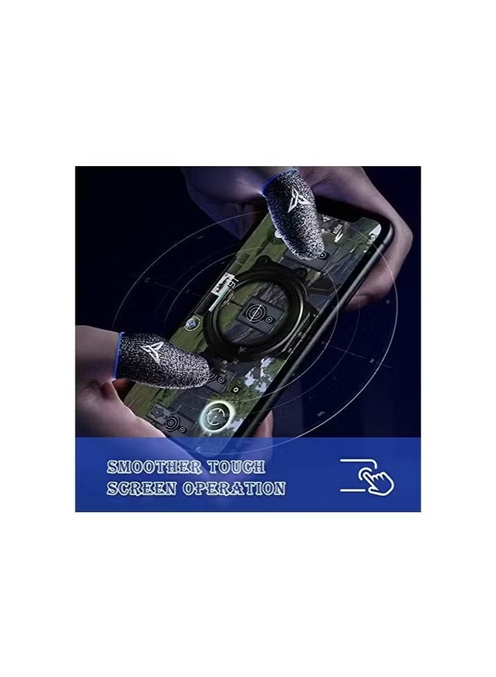 JAJEEK Gaming Gloves & Finger Sleeves for Mobile Gaming – Anti-Sweat, Anti-Slip Thumb Protectors for PUBG, Free Fire, COD Mobile, and More | Breathable, Sensitive Touchscreen Compatibility for Android & iOS Smartphones | Gamer Grip Enhancers  - Image 5
