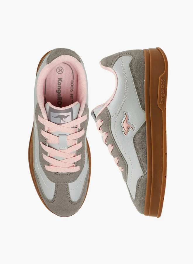 kangaROOS Girls' Panelled Lace-Up Sports Shoes