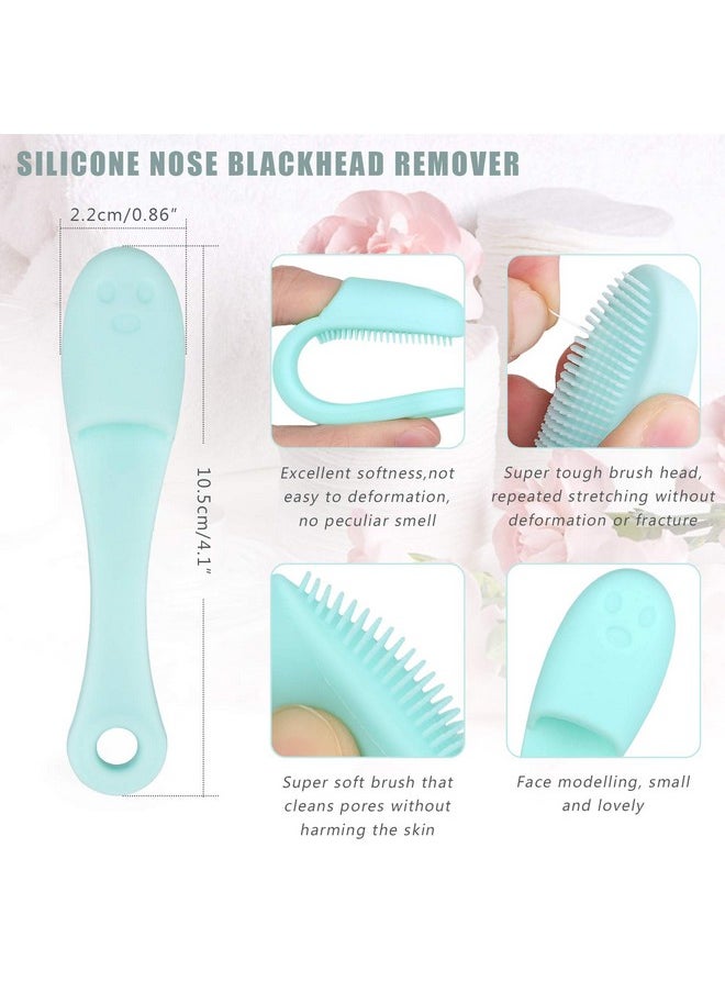 Yebeauty - Silicone Facial Cleansing Brush Set Of 15 5Pcs Face Scrubber 5Pcs Nose Blackhead Remover And 5Pcs Doublesided Exfoliating Lip Brush Lip Exfoliator Tool For Skincare - Image 1