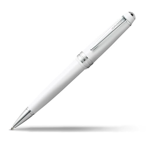 Cross Bailey Light Refillable Ballpoint Pen Presented in a Everyday Gift Box - Medium Point, Black Ink, Polished White - Image 1