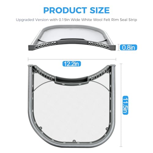 Romalon 5231El1003B Dryer Lint Filter by Romalon Fit for LG Kenmore 7958/7968/7969 Dryer with Felt Rim Seal Replaces 5231El1002E Ap4440606 5231El1003E Ps3527578 5231El1003A 1266857 Ah3527578 Ea3527578 - Image 2