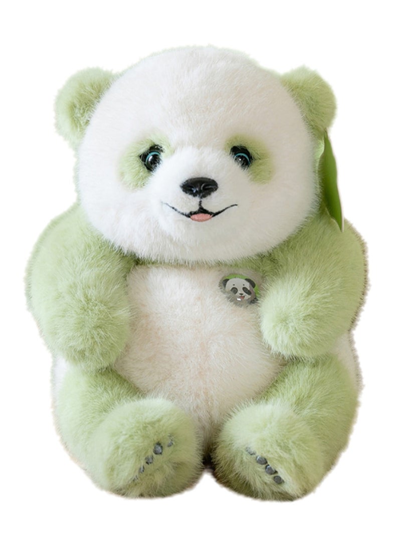 25 CM Cute Panda Plush Toy Soft Stuffed Simulation Animals Doll For Girls And Boys All Ages Gift（Green） - Image 1