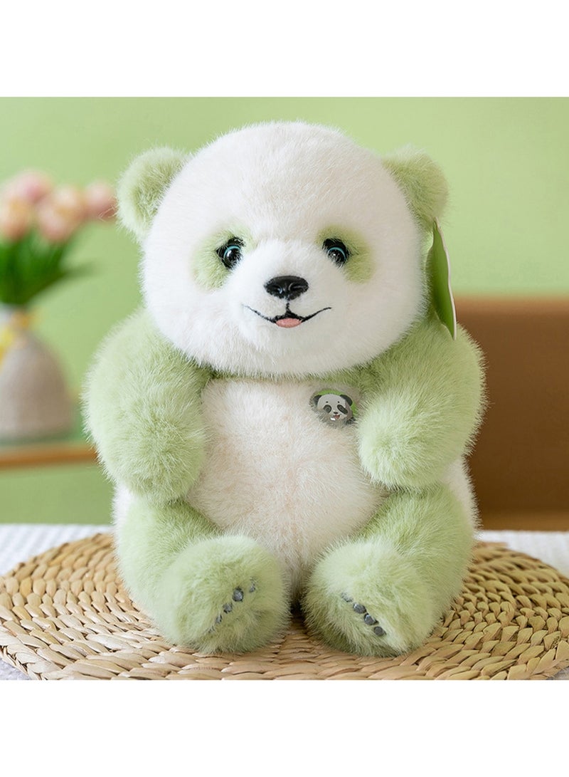25 CM Cute Panda Plush Toy Soft Stuffed Simulation Animals Doll For Girls And Boys All Ages Gift（Green） - Image 3