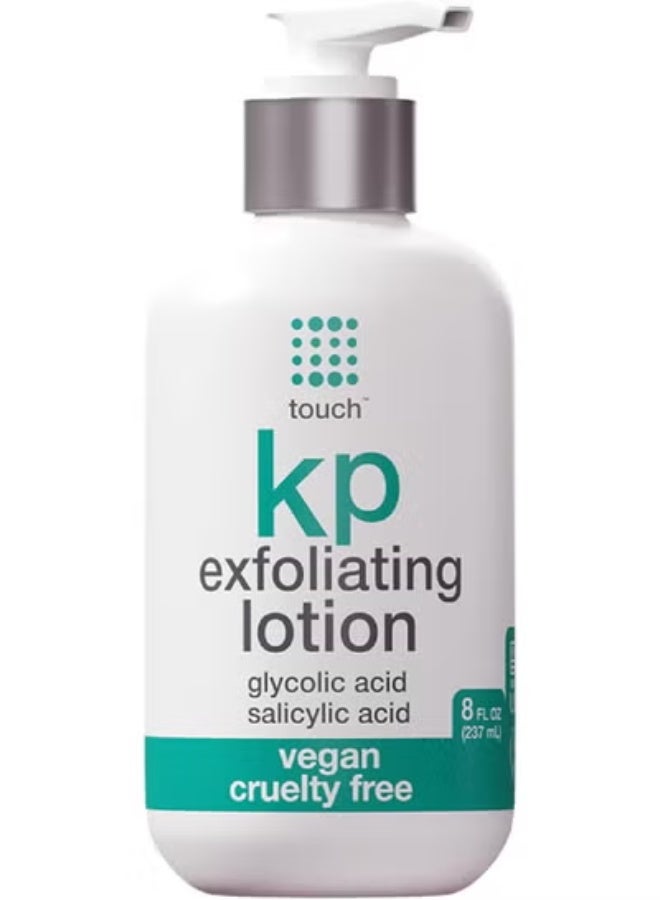 Touch Keratosis Pilaris Treatment 15% Glycolic Acid & 2% Salicylic Acid Exfoliating Lotion - Moisturising Cream Smooths Bumps Away And Gets Rid Of Redness, 240ml