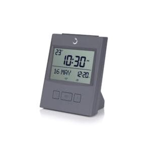 ALFAJR Azan Clock CS13 Table Clock Automatic Athan Prayer Alarm Grey - Image 3