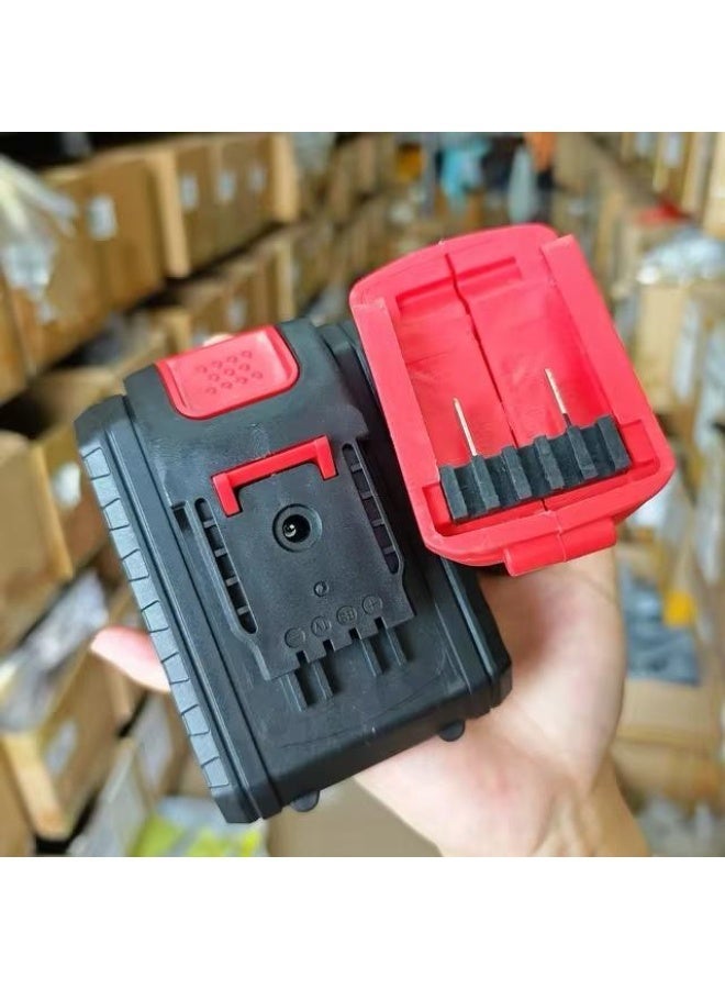 One rechargeable 48V lithium-ion (Li-ion) battery. Its key features are high energy density and long lifespan compared to conventional batteries. This battery is compatible with a wide range of cordless power tools requiring 48V, such as cordless drills, car washers, chainsaws, blowers, pruners, some solar energy storage systems, and certain types of electric vehicles. It typically features built-in protection against overcharging, over-discharging, and overheating to ensure longevity and safety. - Image 2