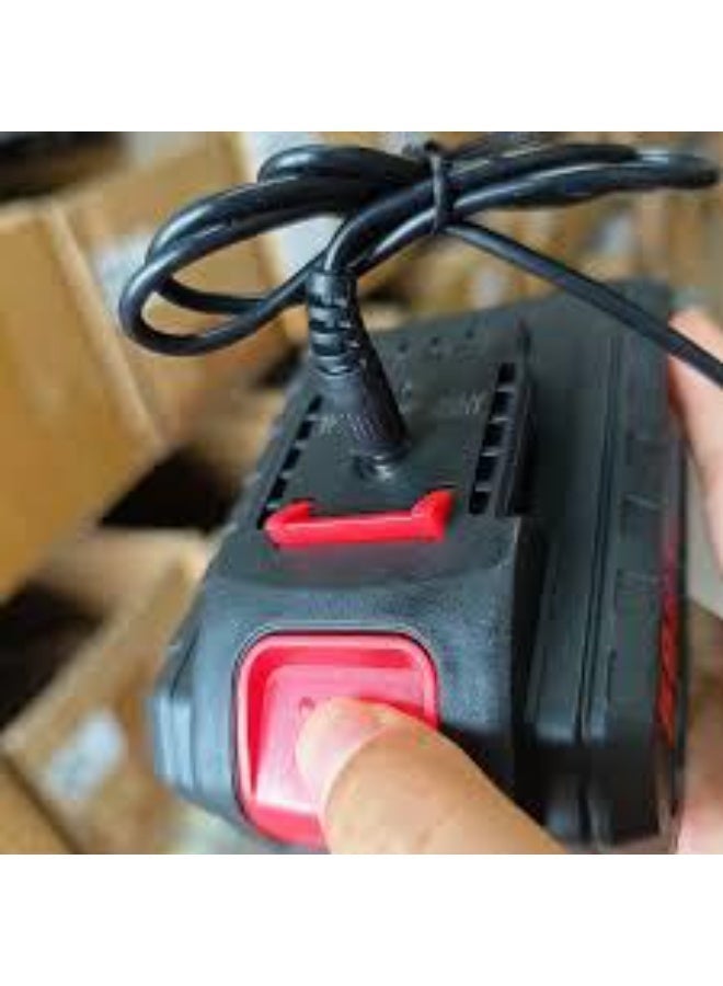 One rechargeable 48V lithium-ion (Li-ion) battery. Its key features are high energy density and long lifespan compared to conventional batteries. This battery is compatible with a wide range of cordless power tools requiring 48V, such as cordless drills, car washers, chainsaws, blowers, pruners, some solar energy storage systems, and certain types of electric vehicles. It typically features built-in protection against overcharging, over-discharging, and overheating to ensure longevity and safety. - Image 5