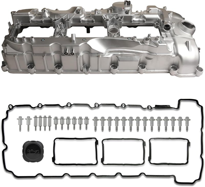 MITZONE Upgrade Performance All Aluminum N55 Valve Cover Kit for BMW 2011-2019 X3 X5 X6 2010-2017 535i 335i 740i 740Li 3.0L - Image 1