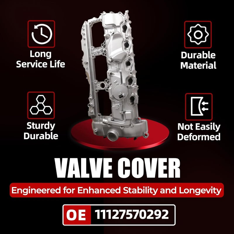 MITZONE Upgrade Performance All Aluminum N55 Valve Cover Kit for BMW 2011-2019 X3 X5 X6 2010-2017 535i 335i 740i 740Li 3.0L - Image 4